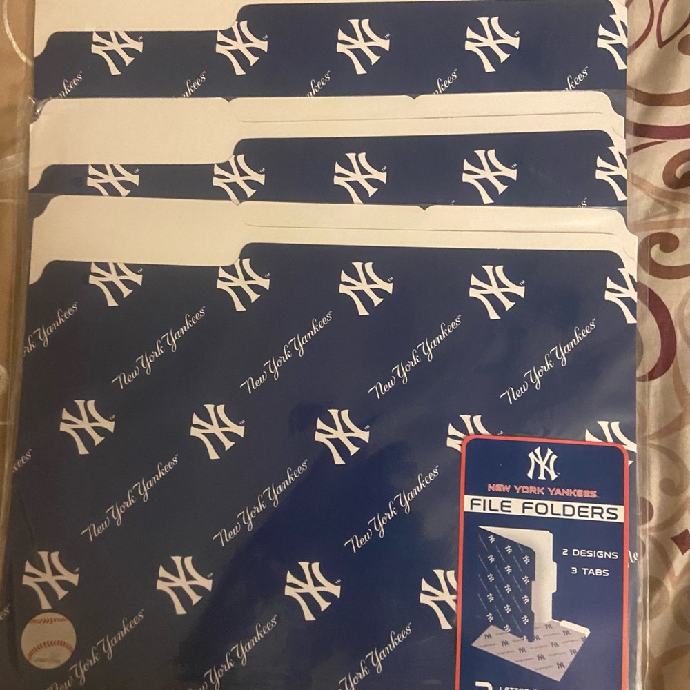 New York Yankees File Folders Letter (3pk)